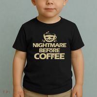 Nightmare Before Coffee Halloween Toddler T-Shirt thumb 2