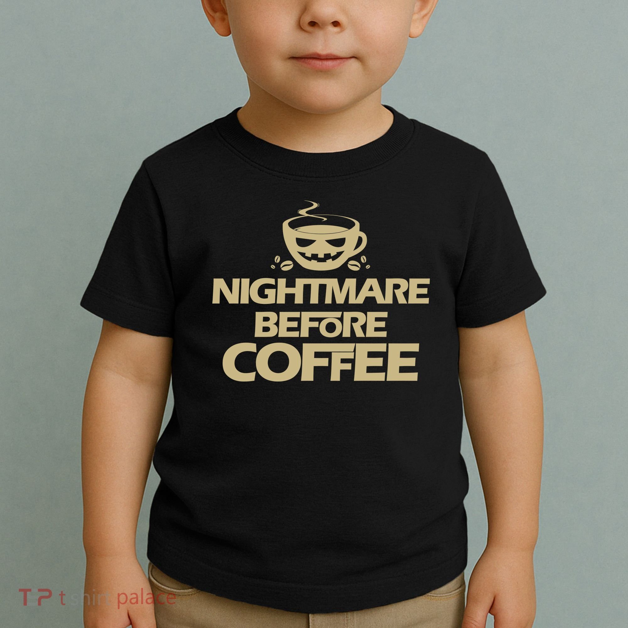 Nightmare Before Coffee Halloween Toddler T-Shirt