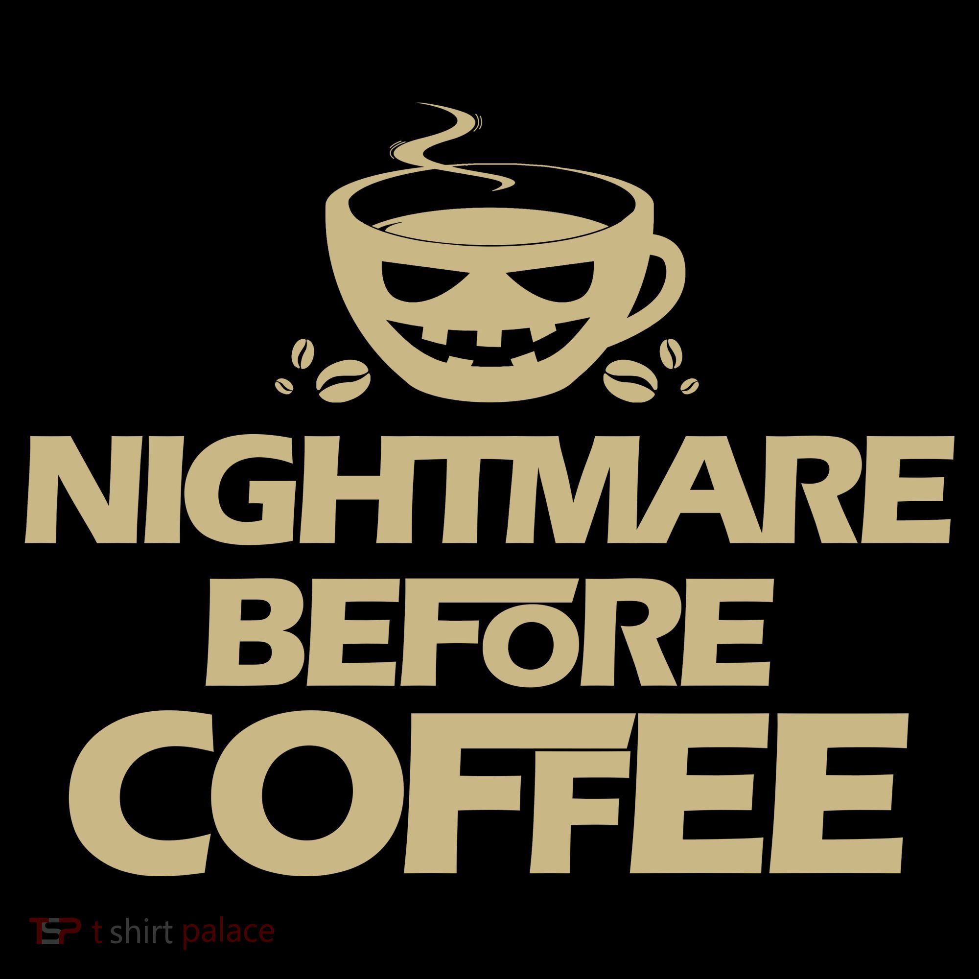 Nightmare Before Coffee Halloween Kids Long Sleeve Shirt