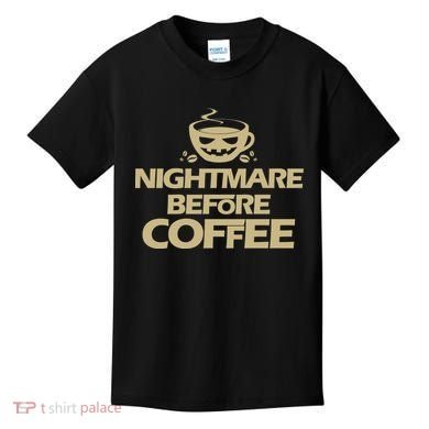 Nightmare Before Coffee Halloween Kids T-Shirt