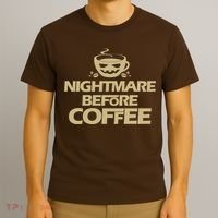Nightmare Before Coffee Halloween T-Shirt thumb 3