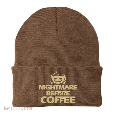 Nightmare Before Coffee Halloween Beanie