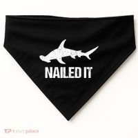 Nailed It Hammerhead Shark Tee Funny Shark USA-Made Doggie Bandana thumb 0