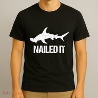 Nailed It Hammerhead Shark Tee Funny Shark T-Shirt thumb 3