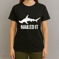 Nailed It Hammerhead Shark Tee Funny Shark T-Shirt thumb 4