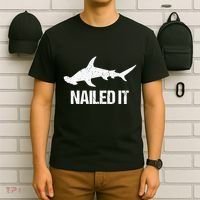 Nailed It Hammerhead Shark Tee Funny Shark T-Shirt thumb 6