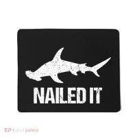 Nailed It Hammerhead Shark Tee Funny Shark Mousepad thumb 0