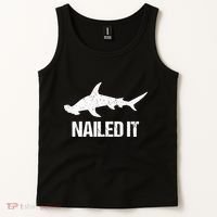 Nailed It Hammerhead Shark Tee Funny Shark Tank Top thumb 2