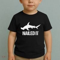 Nailed It Hammerhead Shark Tee Funny Shark Toddler T-Shirt thumb 2