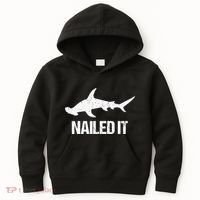 Nailed It Hammerhead Shark Tee Funny Shark Kids Hoodie thumb 0