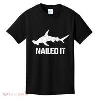 Nailed It Hammerhead Shark Tee Funny Shark Kids T-Shirt thumb 0