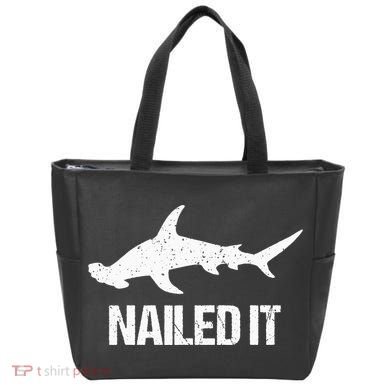 Nailed It Hammerhead Shark Tee Funny Shark Tote Bag