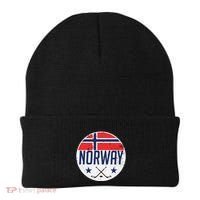Norway Ice Hockey Flag Jersey Supporter Nordic Fan Gift Cool Gift Beanie thumb 0