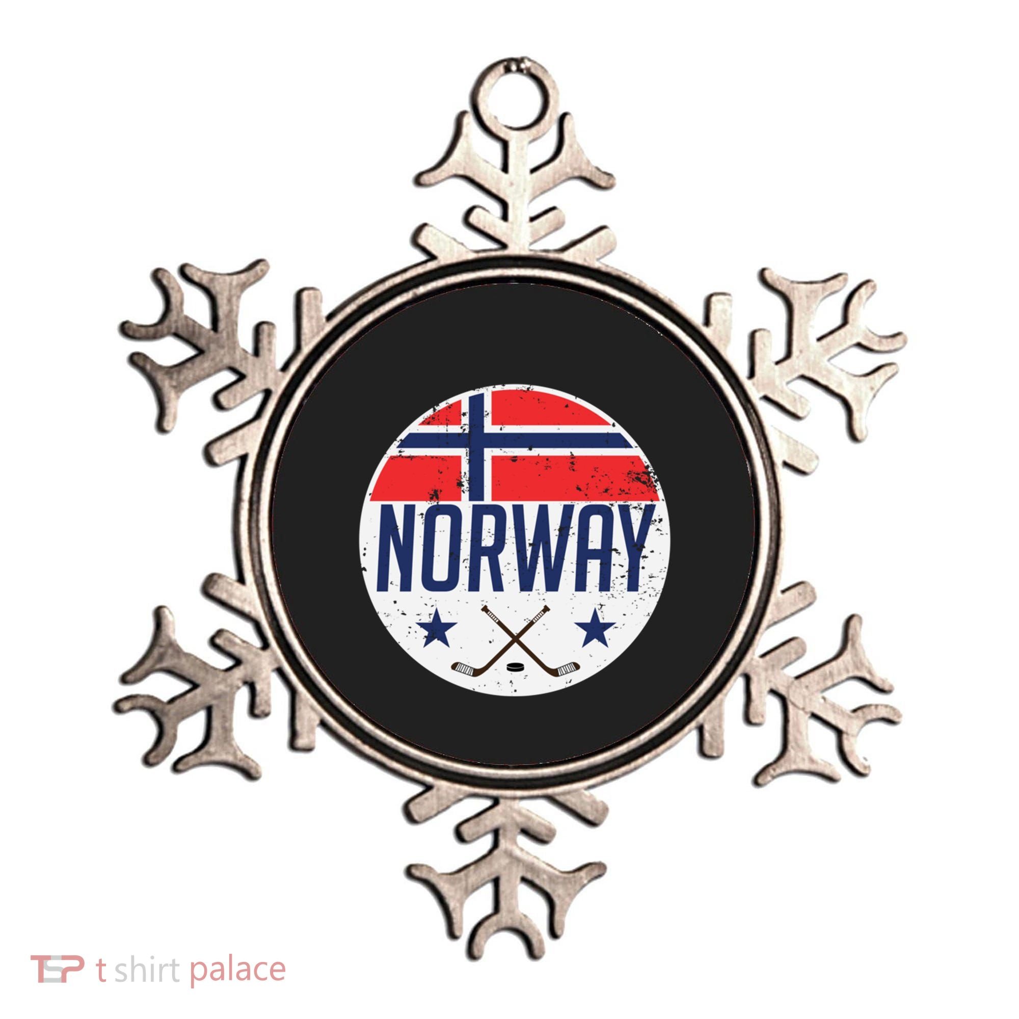 Norway Ice Hockey Flag Jersey Supporter Nordic Fan Gift Cool Gift Ornament