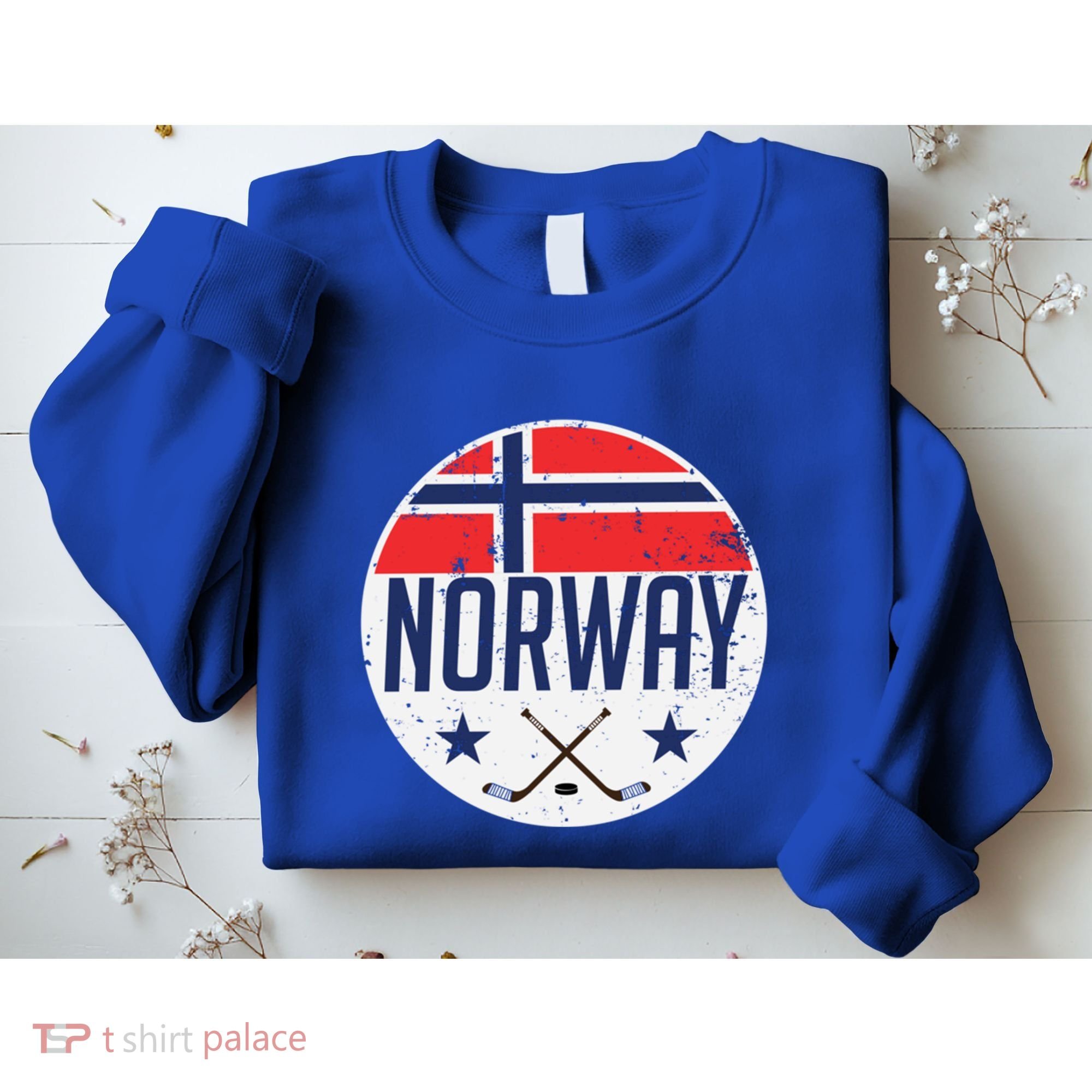 Norway Ice Hockey Flag Jersey Supporter Nordic Fan Gift Cool Gift Sweatshirt