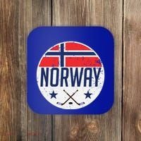 Norway Ice Hockey Flag Jersey Supporter Nordic Fan Gift Cool Gift Coaster thumb 0