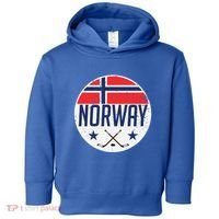 Norway Ice Hockey Flag Jersey Supporter Nordic Fan Gift Cool Gift Toddler Hoodie thumb 0