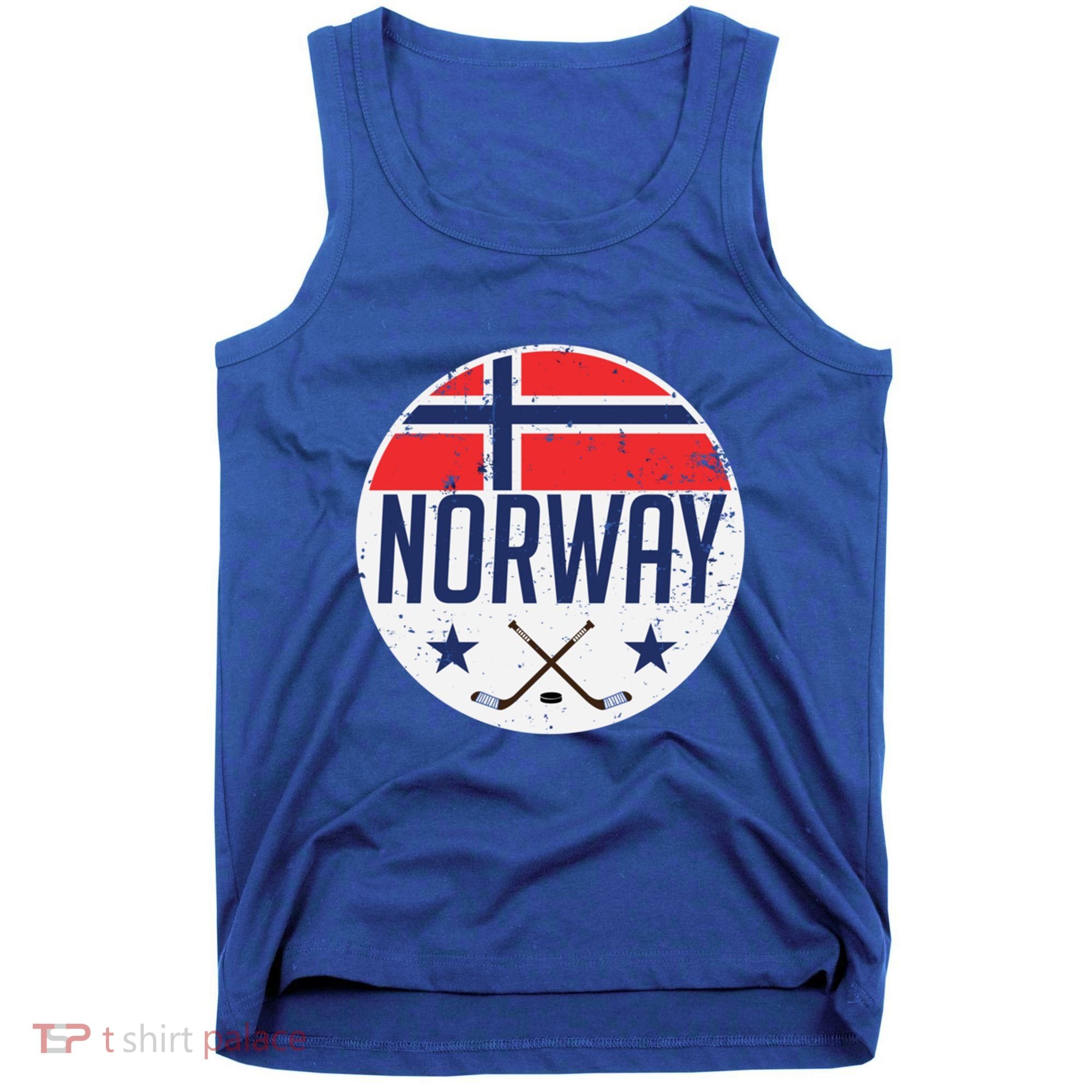 Norway Ice Hockey Flag Jersey Supporter Nordic Fan Gift Cool Gift Tank Top