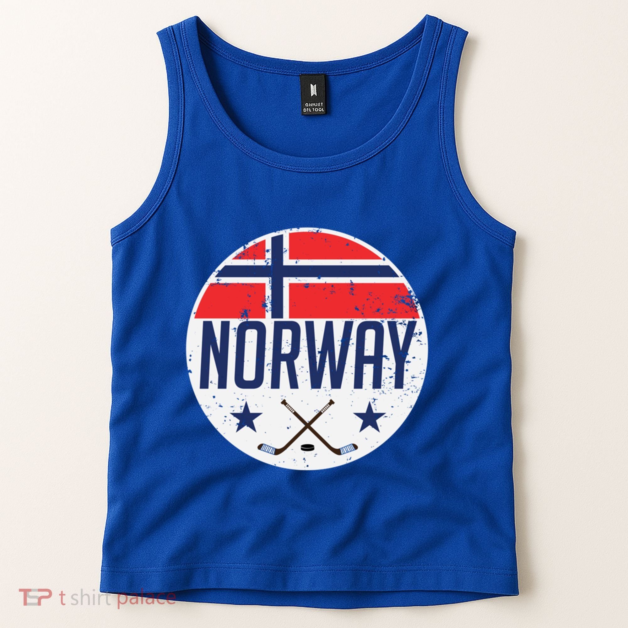 Norway Ice Hockey Flag Jersey Supporter Nordic Fan Gift Cool Gift Tank Top
