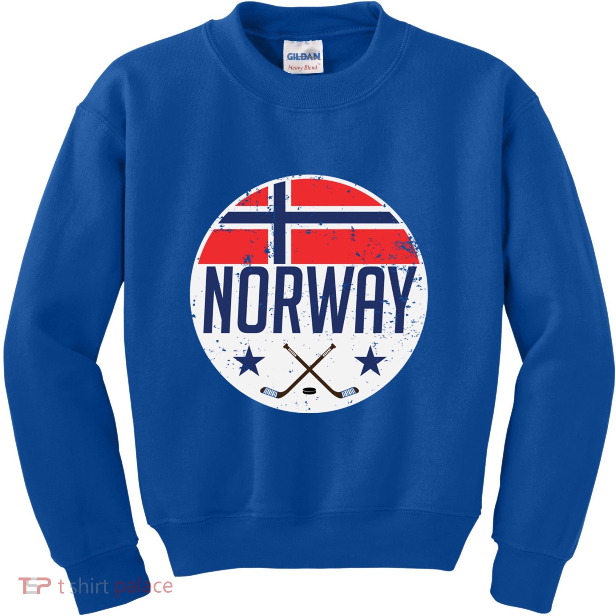 Norway Ice Hockey Flag Jersey Supporter Nordic Fan Gift Cool Gift Kids Sweatshirt