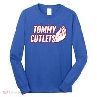NY Italian Hand Gesture Tommy Cutlets Football Quarterback  Long Sleeve Shirt thumb 0