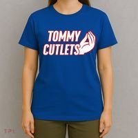 NY Italian Hand Gesture Tommy Cutlets Football Quarterback  T-Shirt thumb 4
