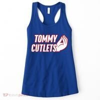 NY Italian Hand Gesture Tommy Cutlets Football Quarterback  Women's Tank Top thumb 0