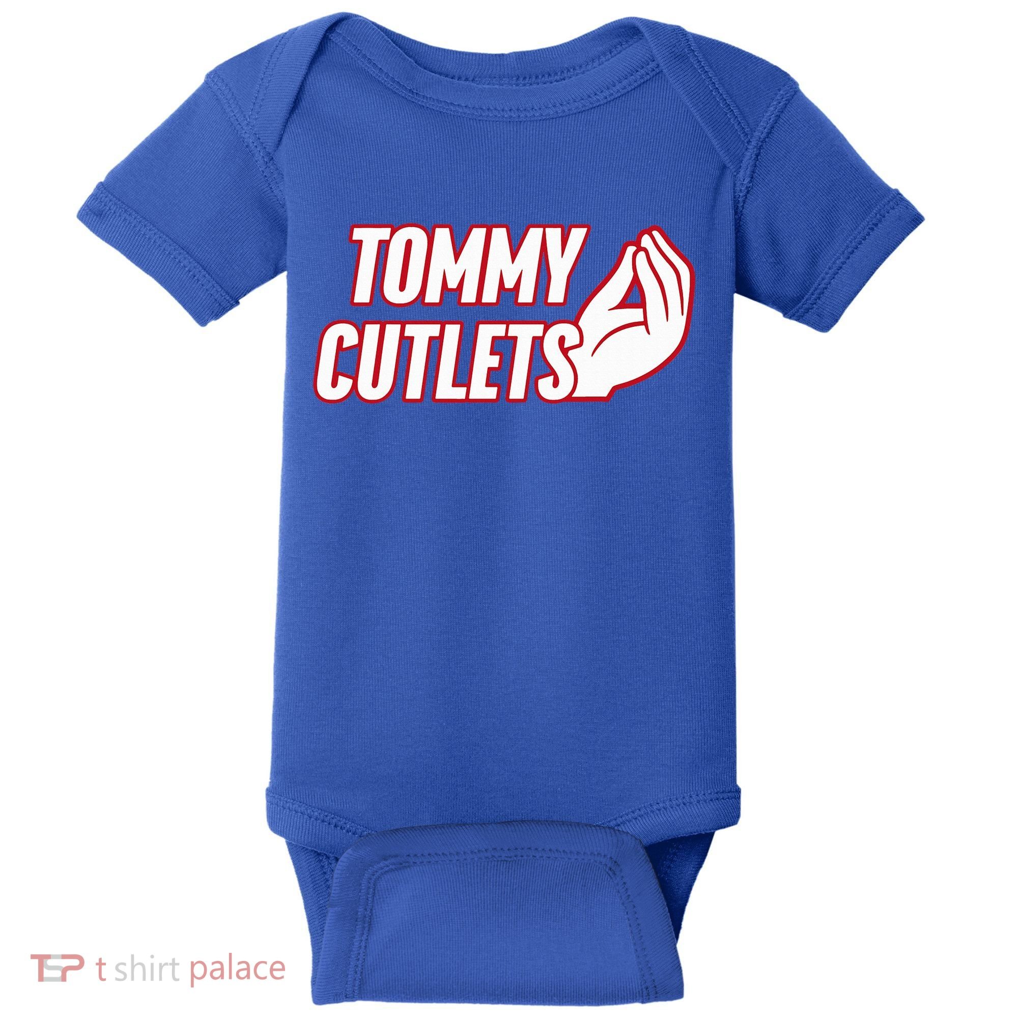 NY Italian Hand Gesture Tommy Cutlets Football Quarterback  Baby Bodysuit