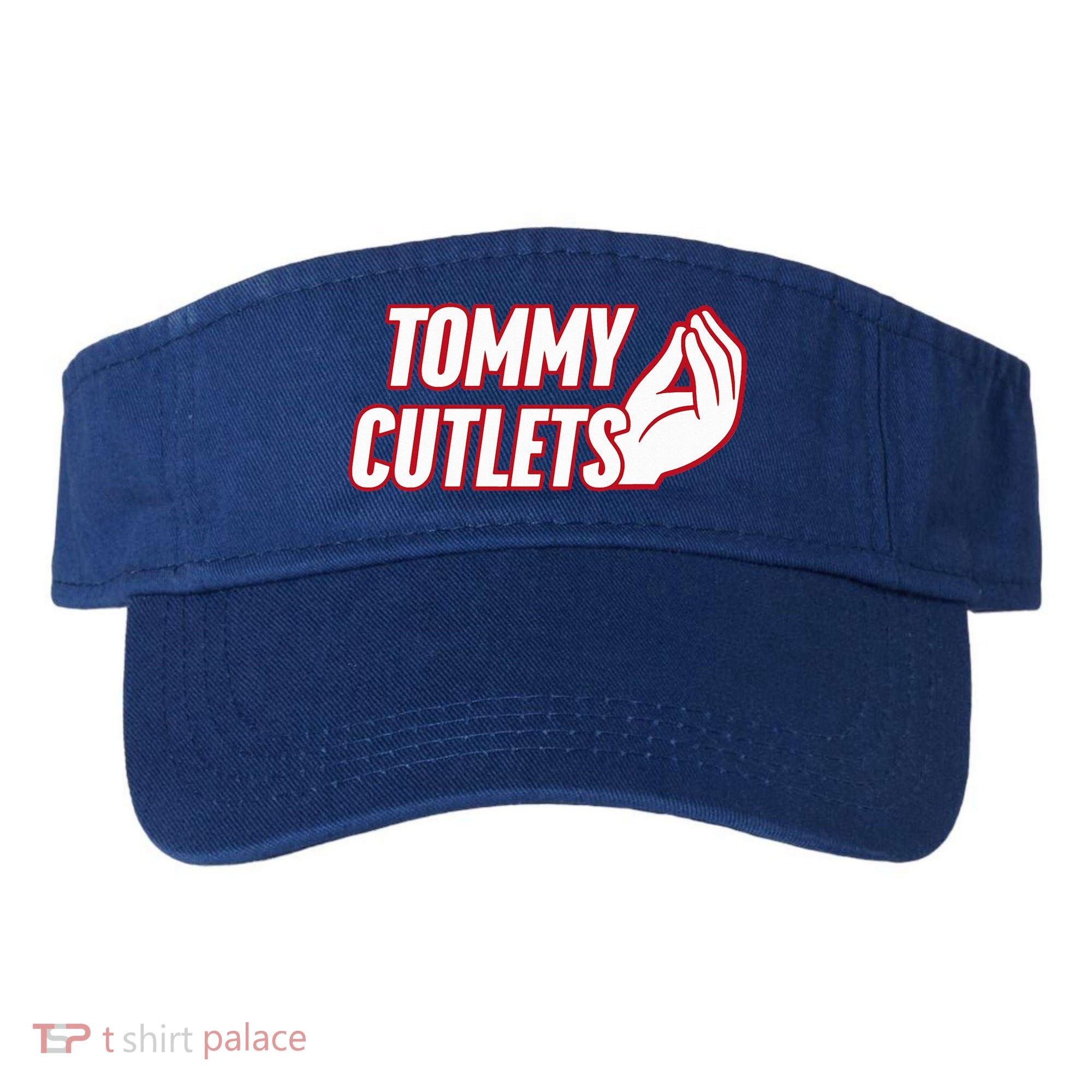 NY Italian Hand Gesture Tommy Cutlets Football Quarterback  Visor