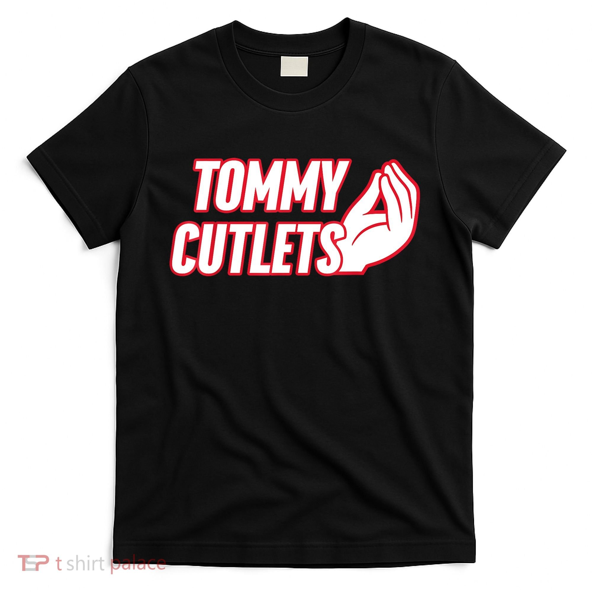 Ny Italian Hand Gesture Tommy Cutlets Football Quarterback T-Shirt