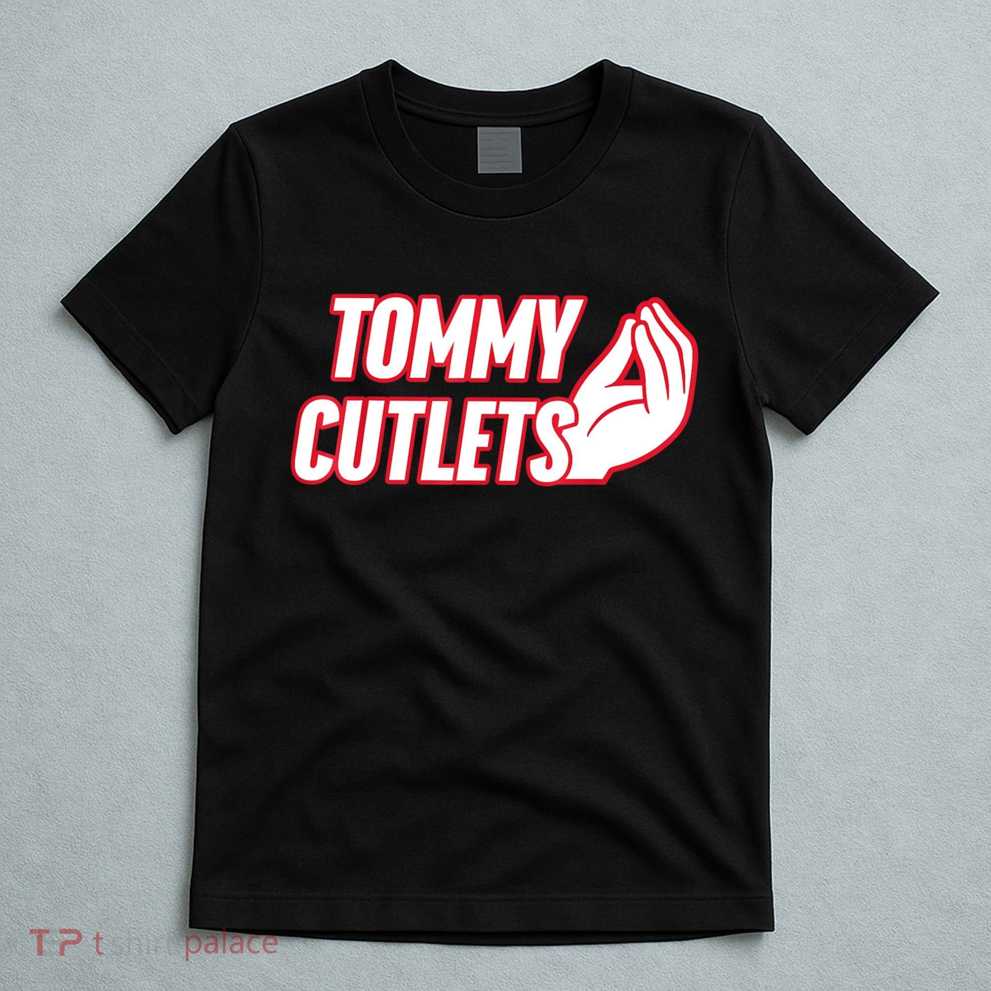 Ny Italian Hand Gesture Tommy Cutlets Football Quarterback T-Shirt