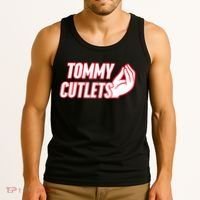 Ny Italian Hand Gesture Tommy Cutlets Football Quarterback Tank Top thumb 3