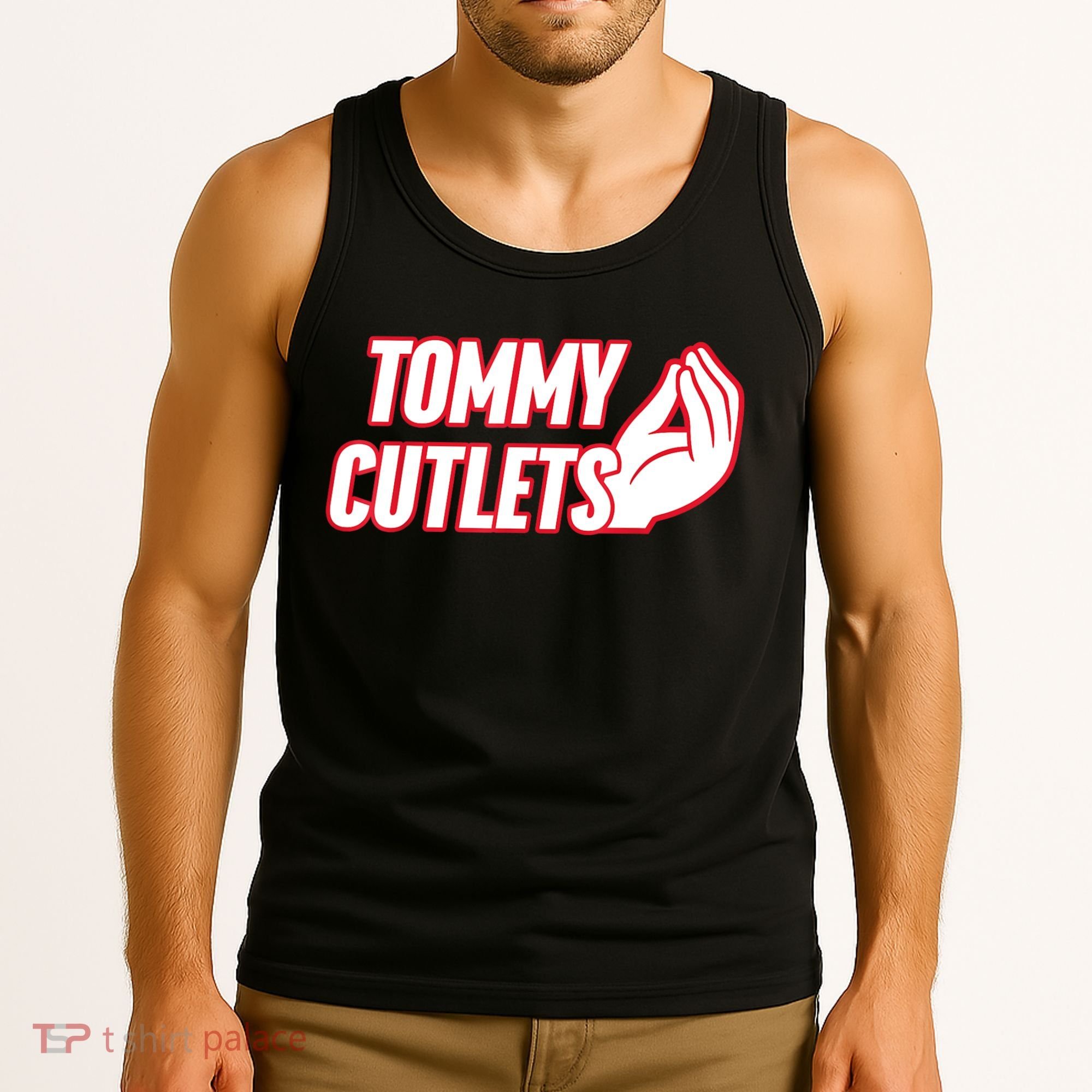 Ny Italian Hand Gesture Tommy Cutlets Football Quarterback Tank Top