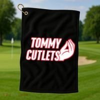 Ny Italian Hand Gesture Tommy Cutlets Football Quarterback Golf Towel thumb 1