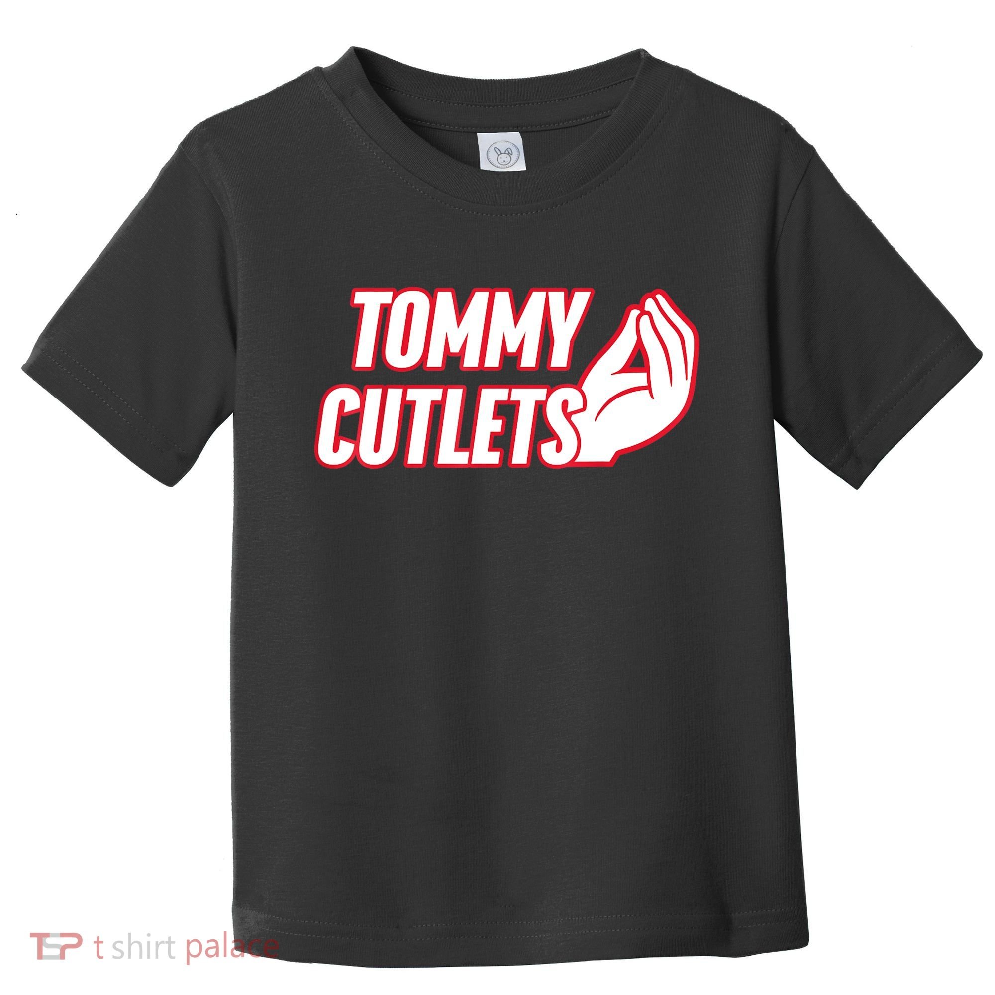 Ny Italian Hand Gesture Tommy Cutlets Football Quarterback Toddler T-Shirt
