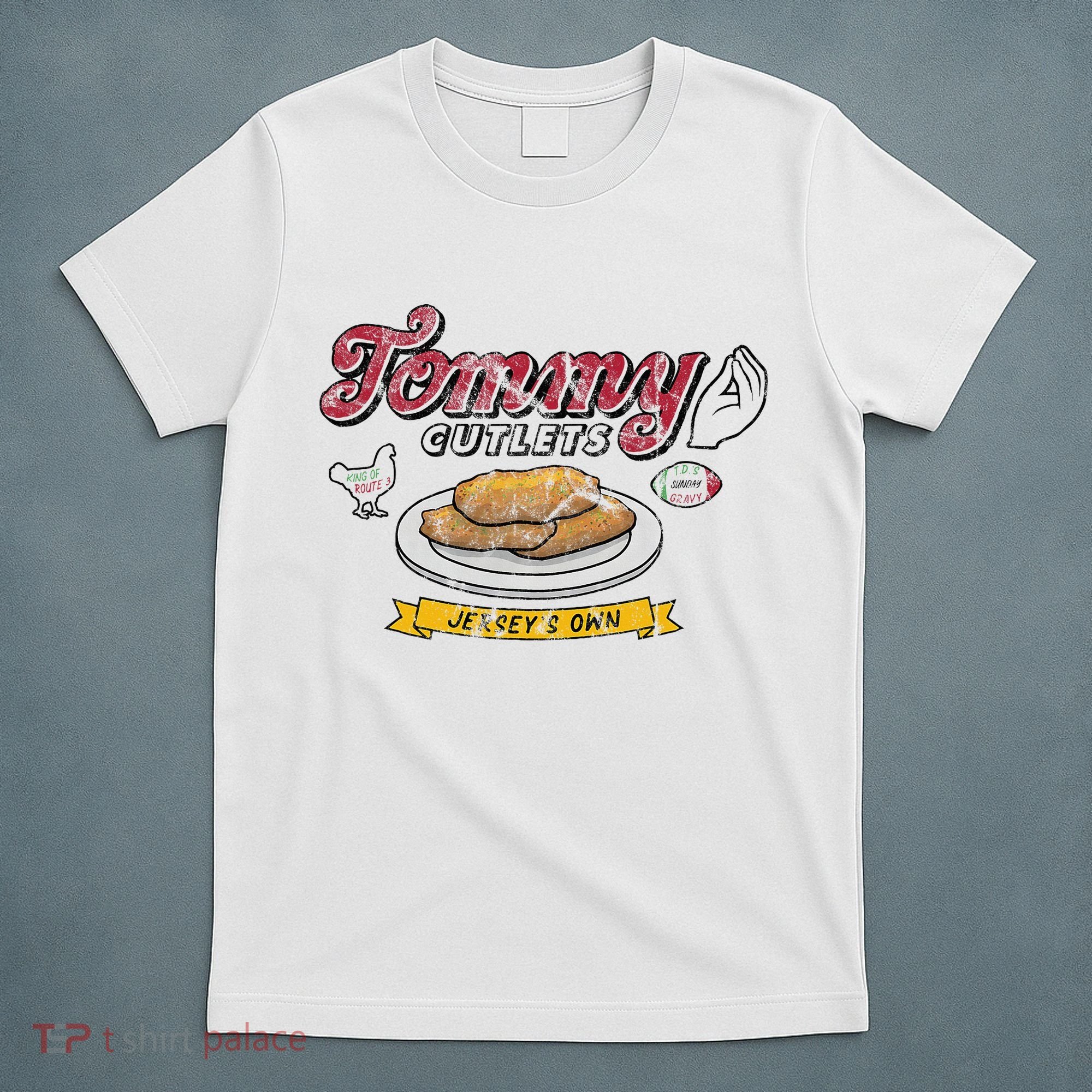 Ny Italian Hand Gesture Tommy Cutlets Football Quarterback T-Shirt