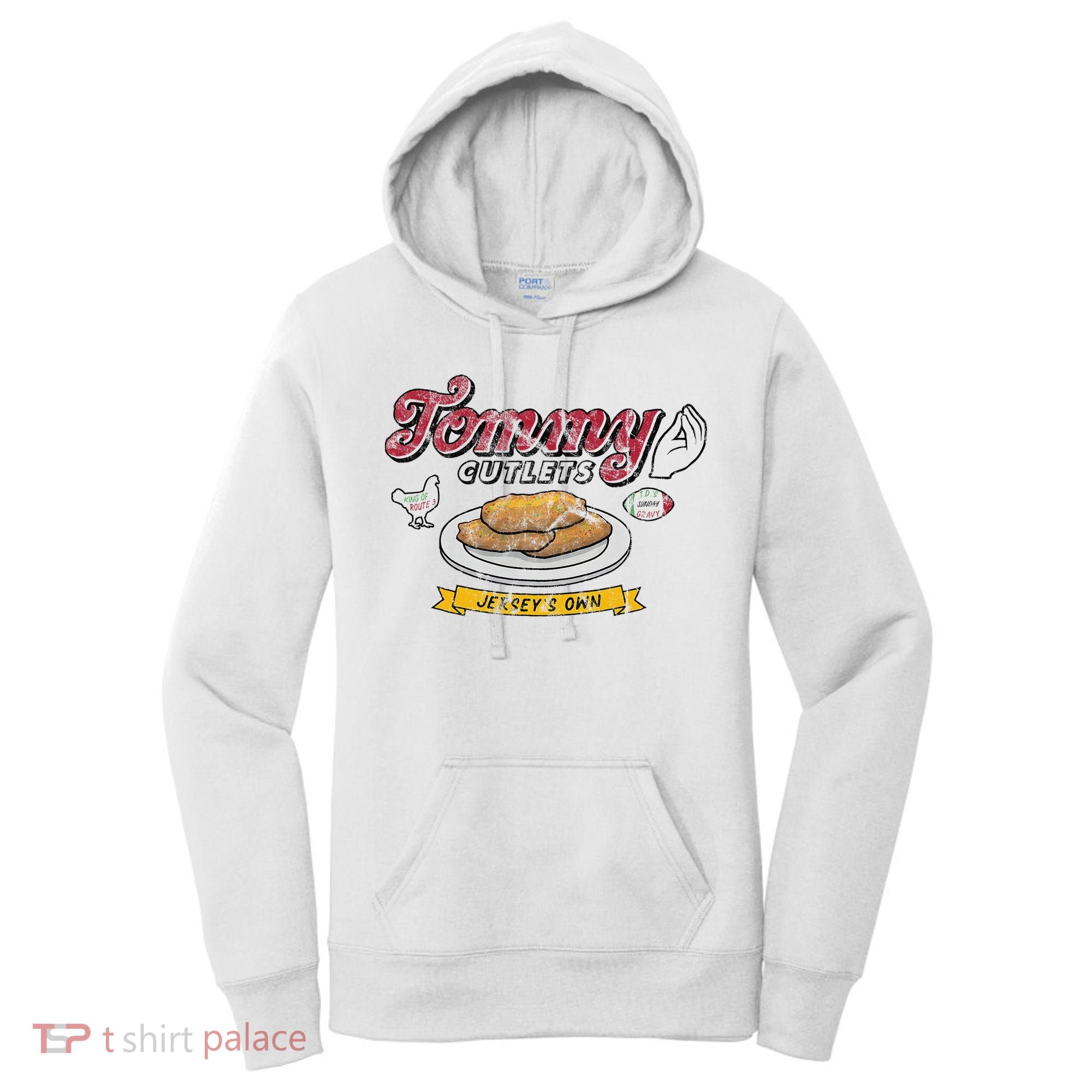 Ny Italian Hand Gesture Tommy Cutlets Football Quarterback Women's Hoodie