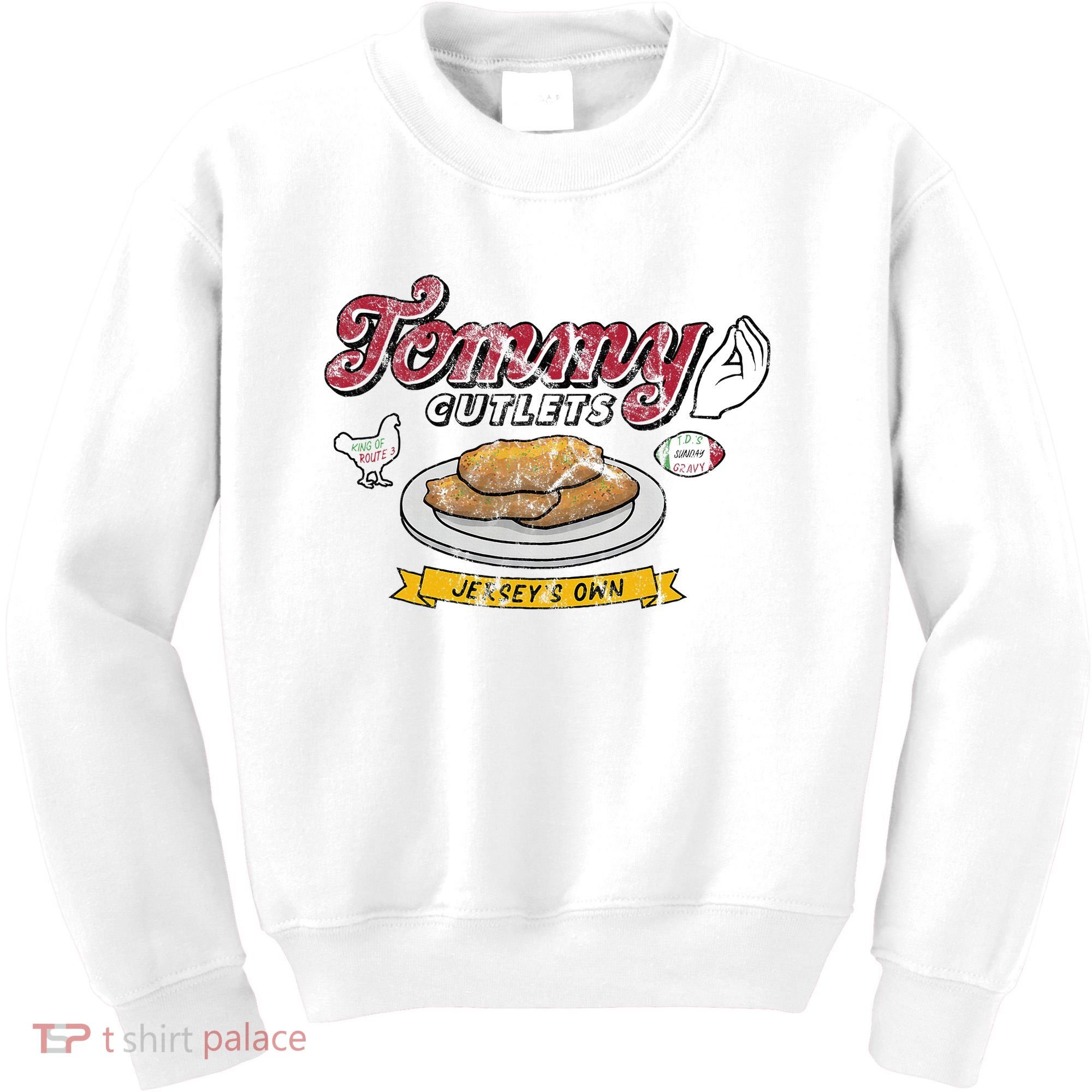 Ny Italian Hand Gesture Tommy Cutlets Football Quarterback Kids Sweatshirt