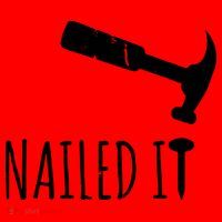 Nailed It Hammer And Nail Woodworking Carpentry Santa Hat thumb 1