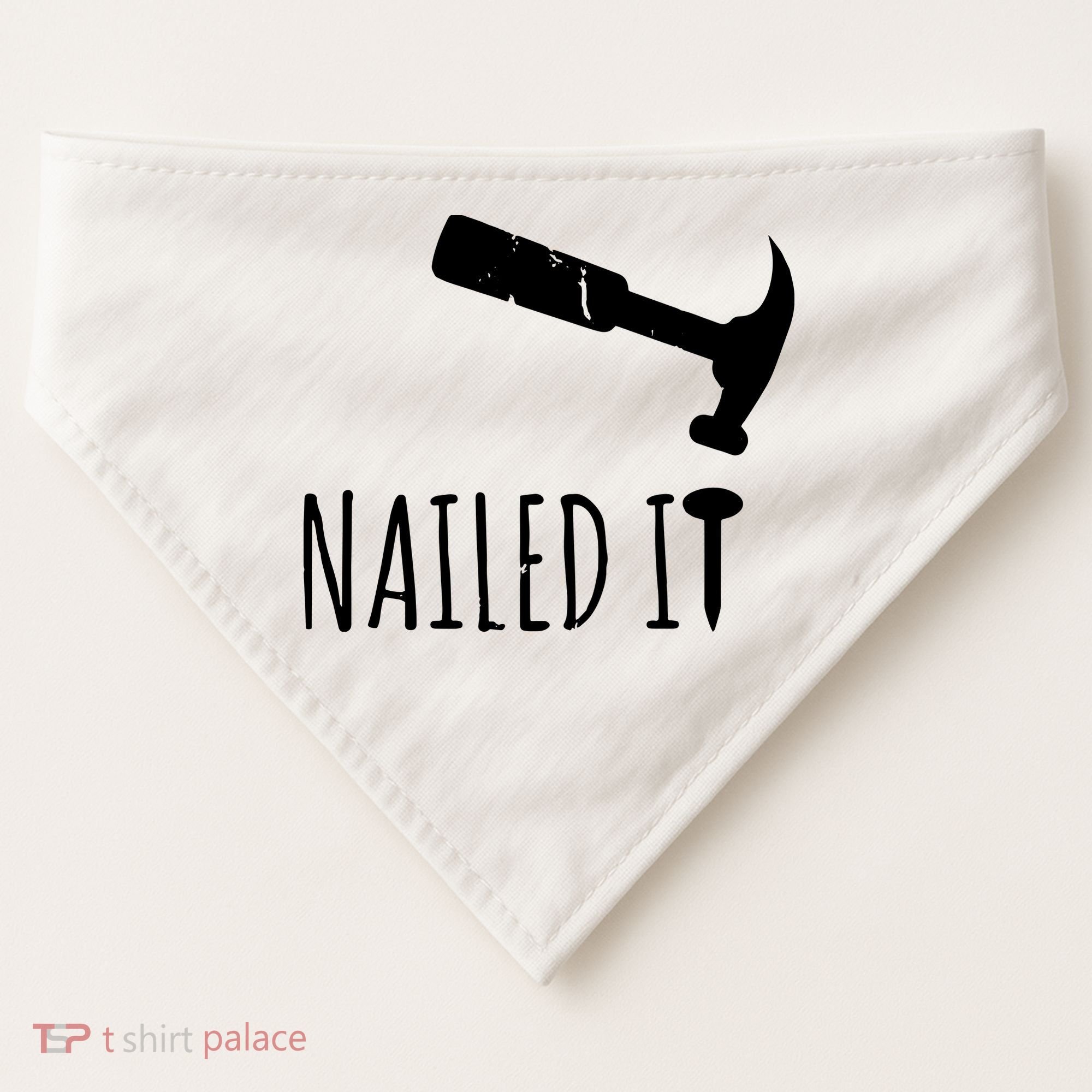 Nailed It Hammer And Nail Woodworking Carpentry USA-Made Doggie Bandana