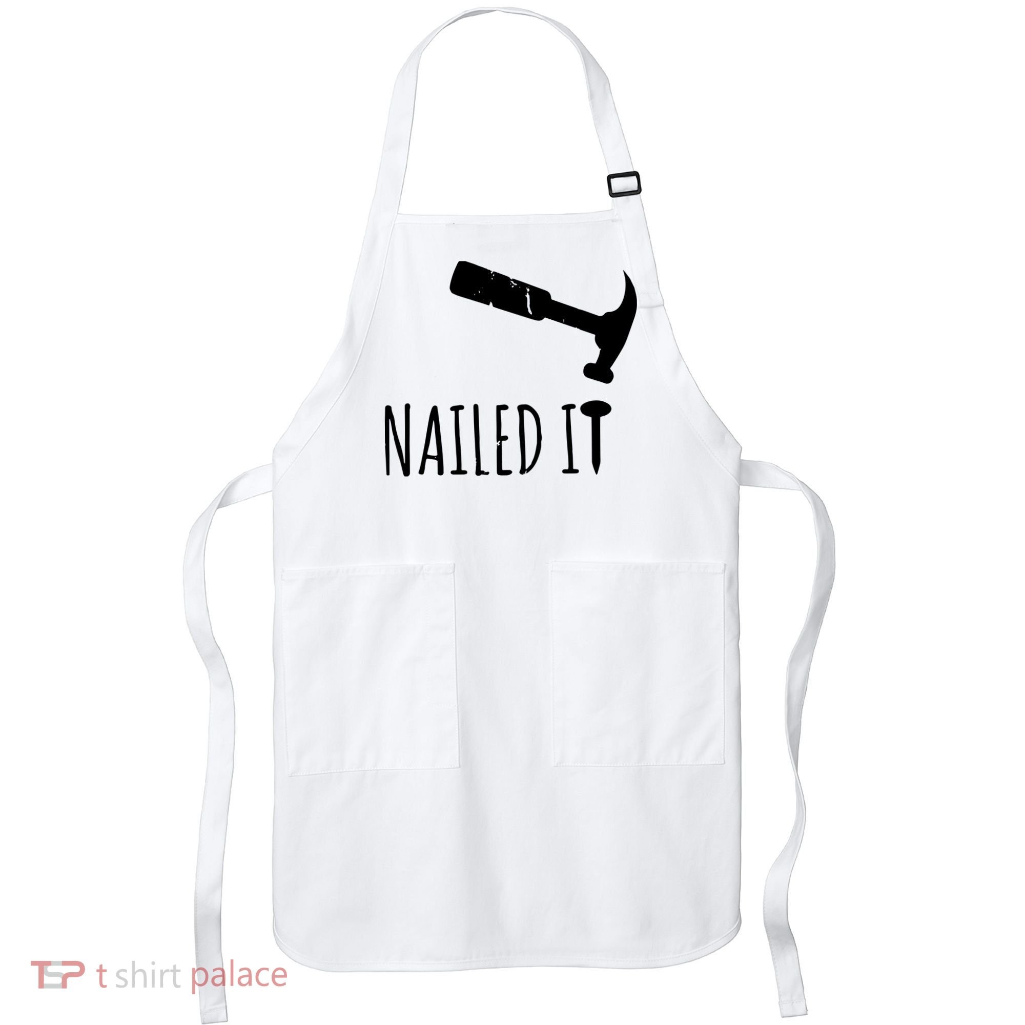 Nailed It Hammer And Nail Woodworking Carpentry Apron