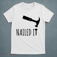 Nailed It Hammer And Nail Woodworking Carpentry T-Shirt thumb 5
