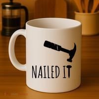 Nailed It Hammer And Nail Woodworking Carpentry Coffee Mug thumb 4