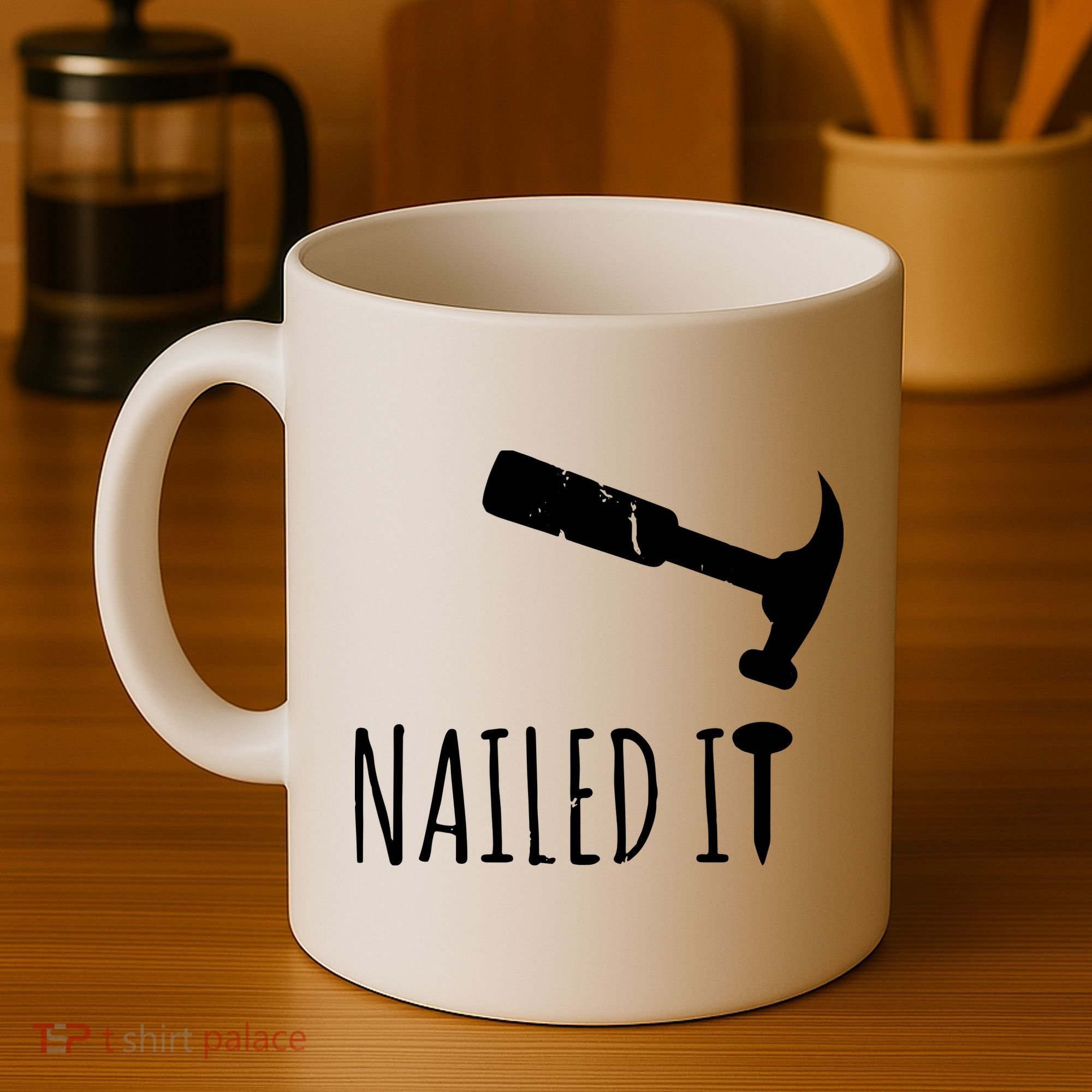 Nailed It Hammer And Nail Woodworking Carpentry Coffee Mug