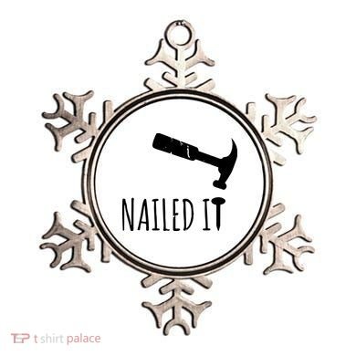 Nailed It Hammer And Nail Woodworking Carpentry Ornament