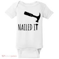 Nailed It Hammer And Nail Woodworking Carpentry Baby Bodysuit thumb 0