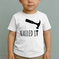 Nailed It Hammer And Nail Woodworking Carpentry Toddler T-Shirt thumb 2