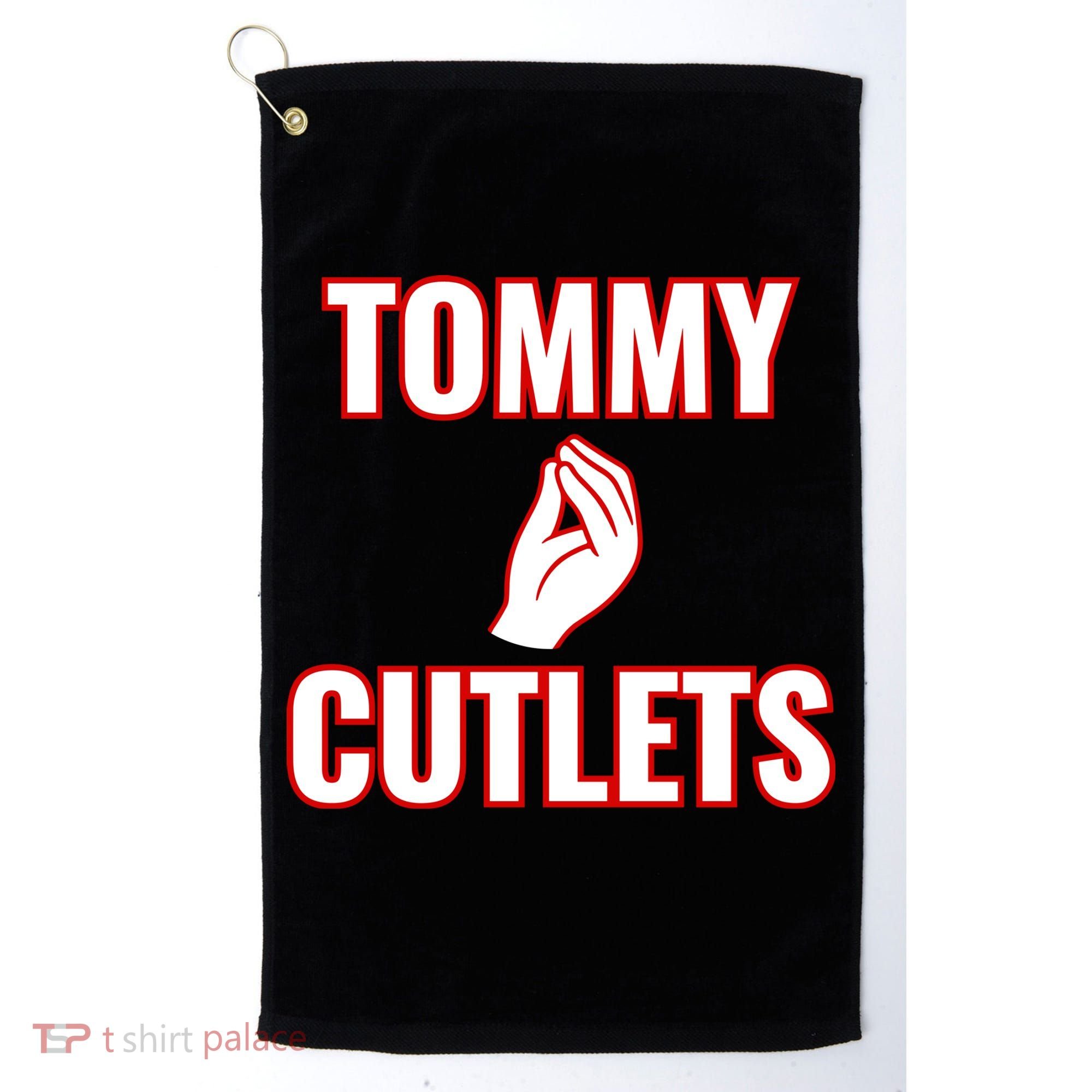 Ny Italian Hand Gesture Tommy Cutlets Football Quarterback Golf Towel