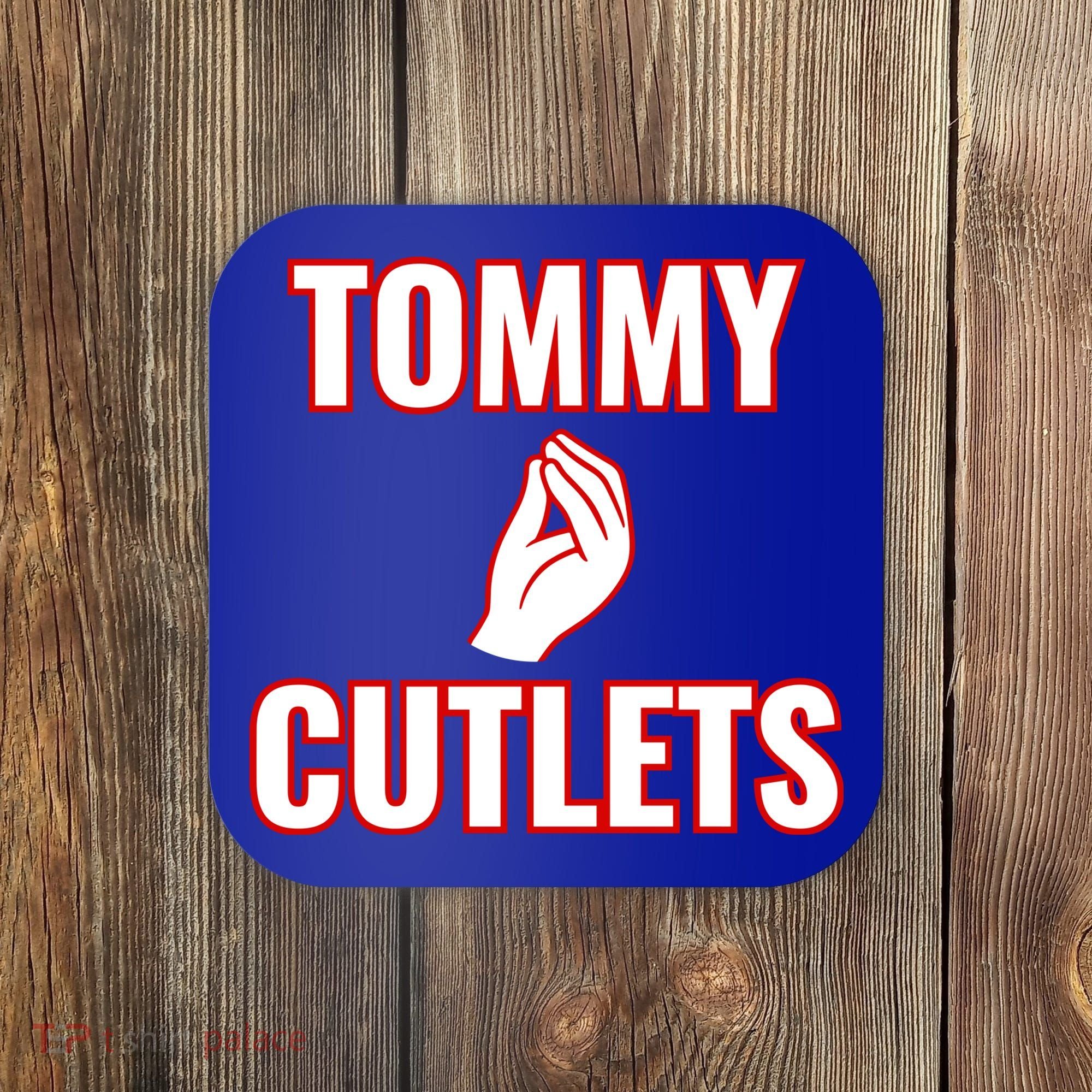 Ny Italian Hand Gesture Tommy Cutlets Football Quarterback Coaster