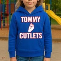 Ny Italian Hand Gesture Tommy Cutlets Football Quarterback Kids Hoodie thumb 3